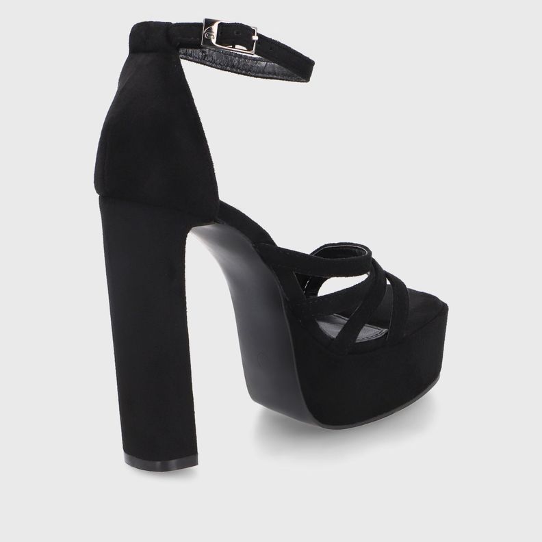 Sandalia Taco Negra  Mujer 35102 Gotta-4
