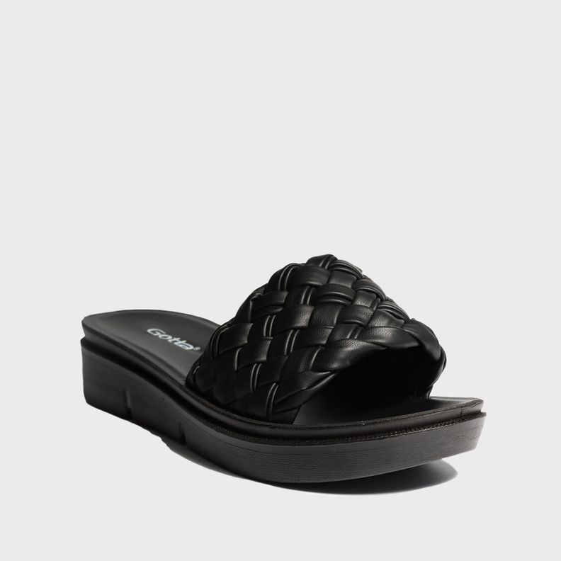 Sandalia Plana Negra Mujer 23231 Gotta-1