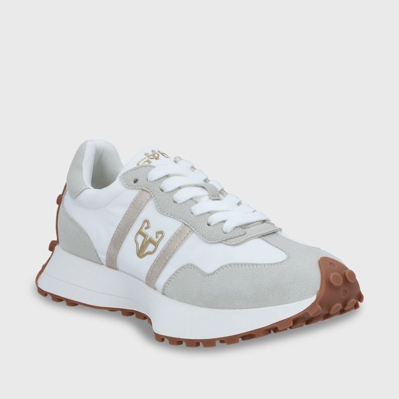 Zapatilla Plana Blanca Mujer 53760 Gotta-1