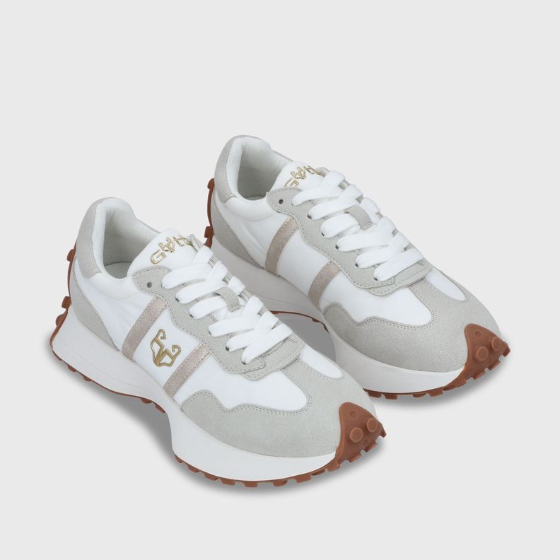 Zapatilla Plana Blanca Mujer 53760 Gotta-2