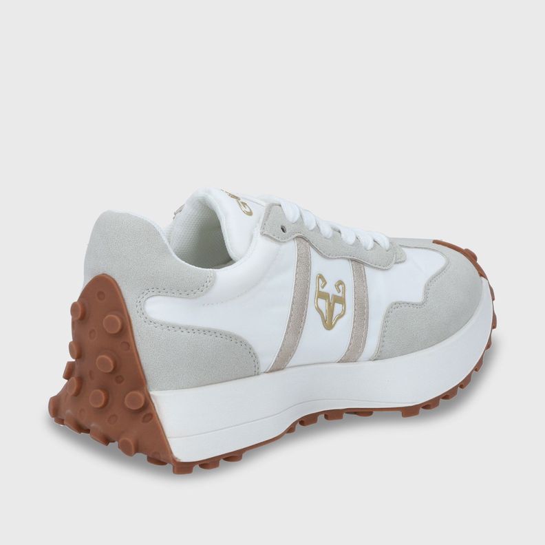 Zapatilla Plana Blanca Mujer 53760 Gotta-4