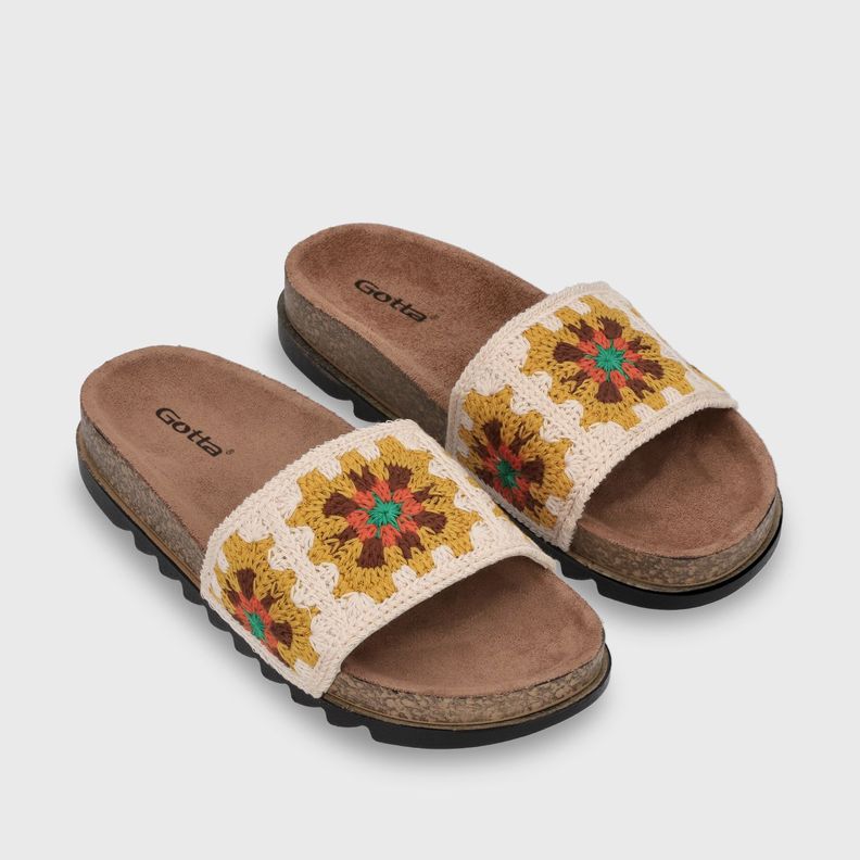 Sandalia Plana Multicolor Mujer 52030 Gotta-2