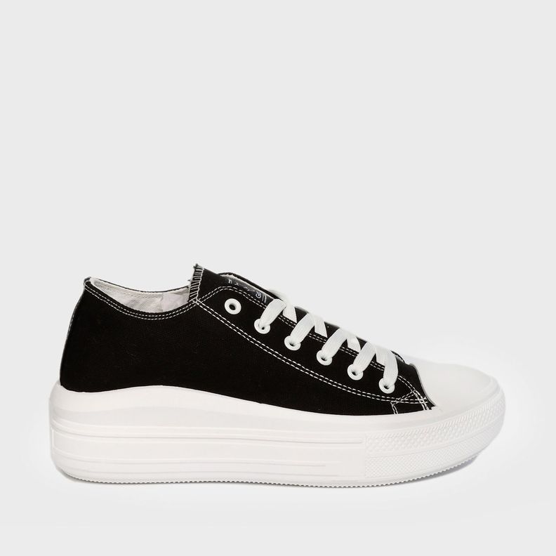 Zapatilla Negra Mujer 15960 Gotta-0