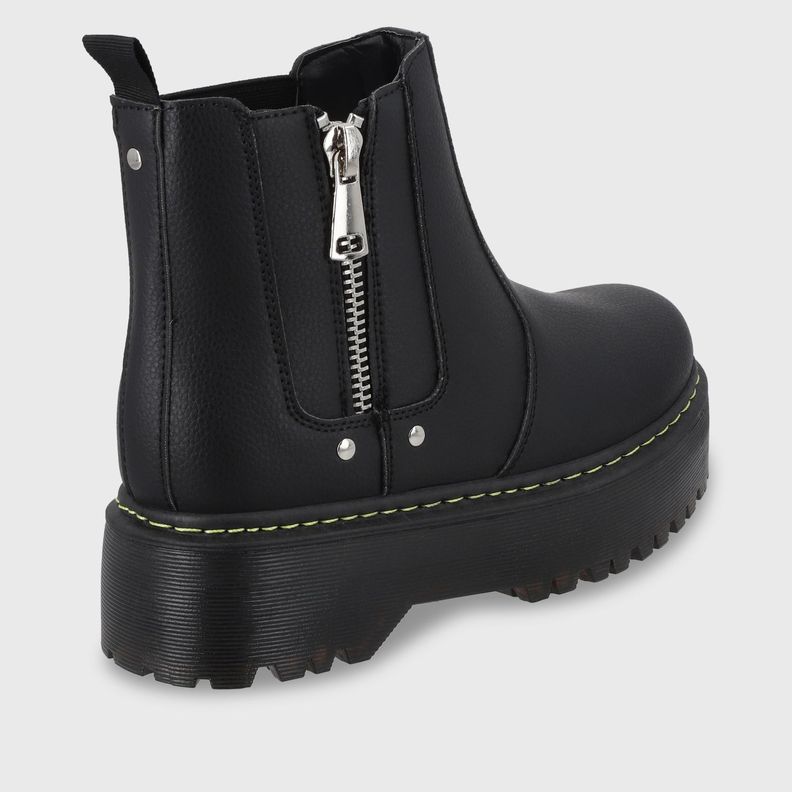 Botín Negro Mujer C5918 Gotta-2