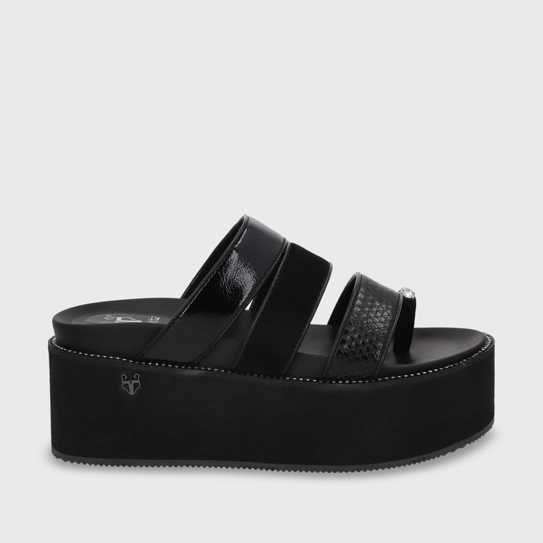 Sandalia Negra Mujer 15662 Gotta-0