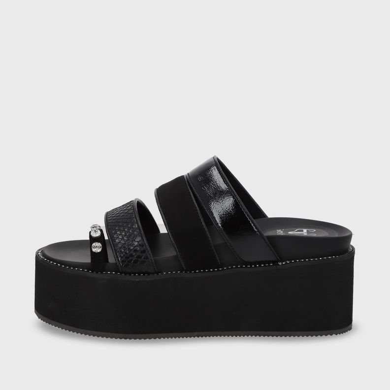 Sandalia Negra Mujer 15662 Gotta-3