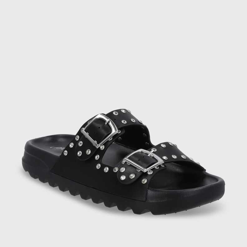 Sandalia Plana Negra Mujer 52060 Gotta-1