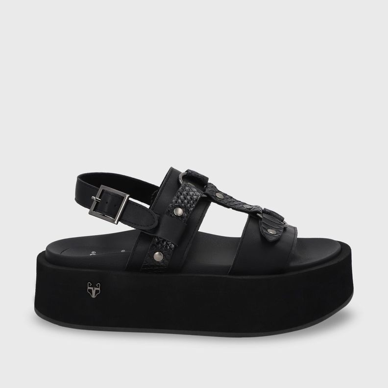 Sandalia Plataforma Negro Mujer 55941 Gotta-0