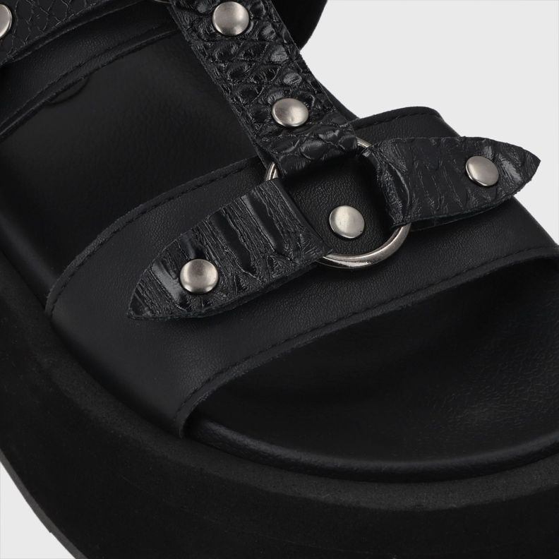 Sandalia Plataforma Negro Mujer 55941 Gotta-5