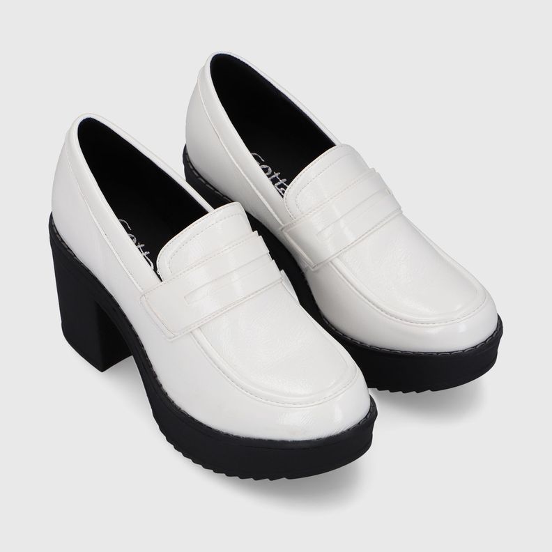 Zapato Blanco Charol Mujer 13503 Gotta-2