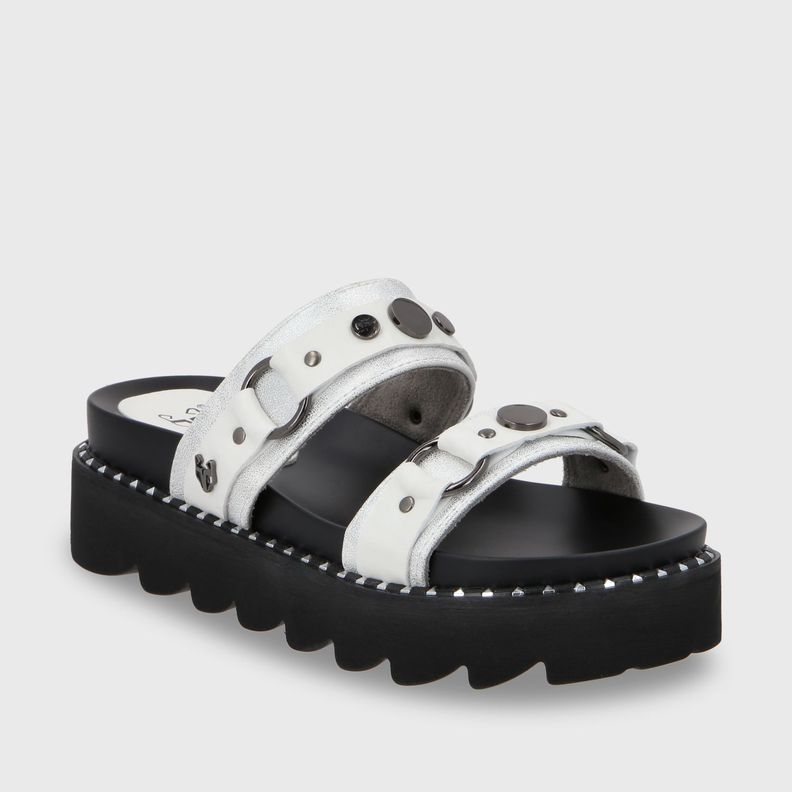 Sandalia Plano Blanco Mujer 1573B Gotta-1