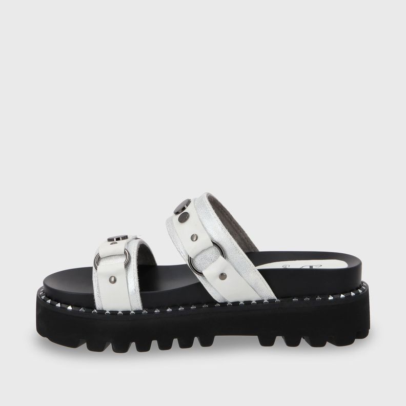 Sandalia Plano Blanco Mujer 1573B Gotta-3