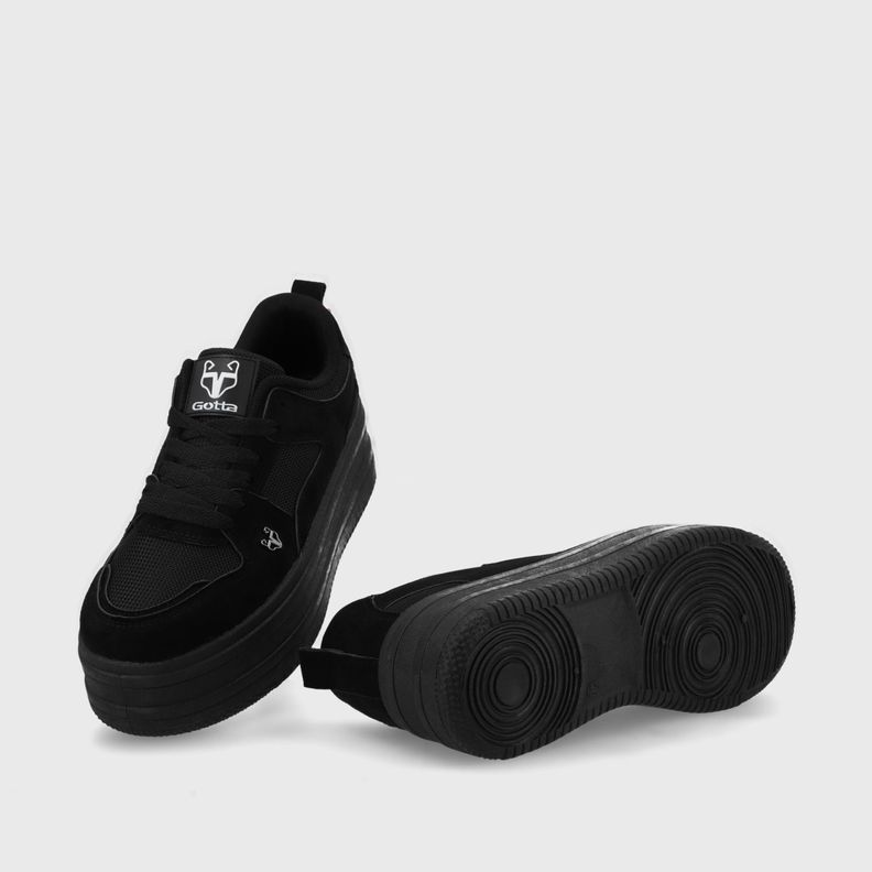 Zapatilla Plataforma Negra Mujer 38562 Gotta-5