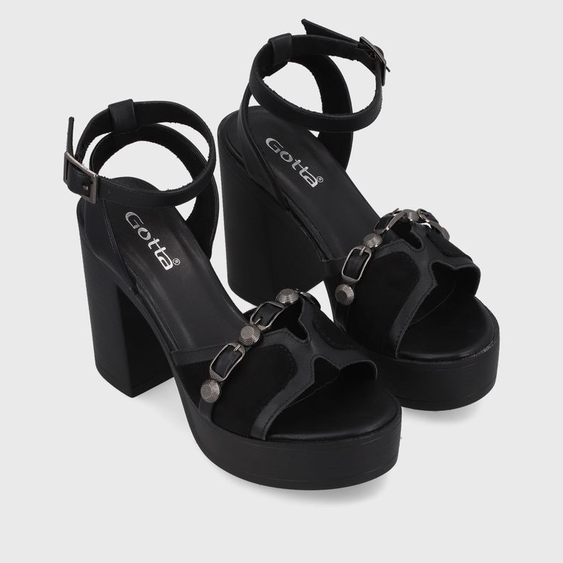 Sandalia Negra  Mujer 45963 Gotta-2