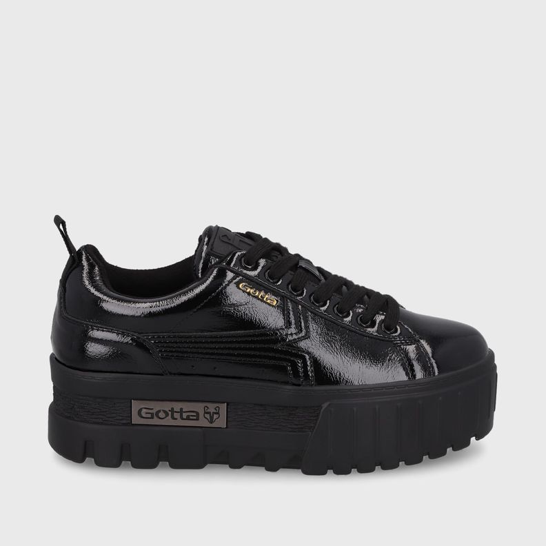 Zapatilla Plataforma Negra  Mujer 23243 Gotta-0