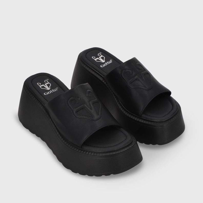Sandalia Plataforma Negro Mujer 53720 Gotta-2