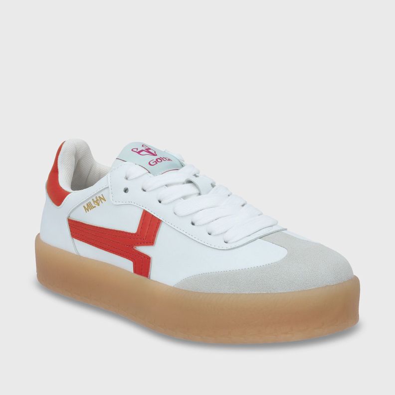 zapatilla Plano Rojo Mujer 53740 Gotta-1