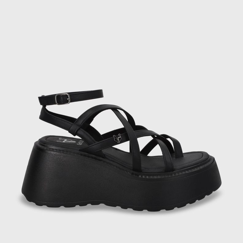 Sandalia Plataforma Negro Mujer 53722 Gotta-0