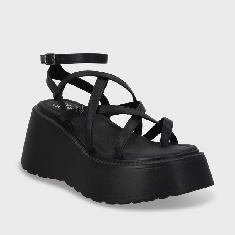 Sandalia Plataforma Negro Mujer 53722 Gotta-1