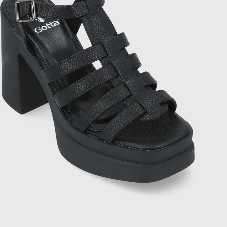 Sandalia Negra Mujer 45951 Gotta-5