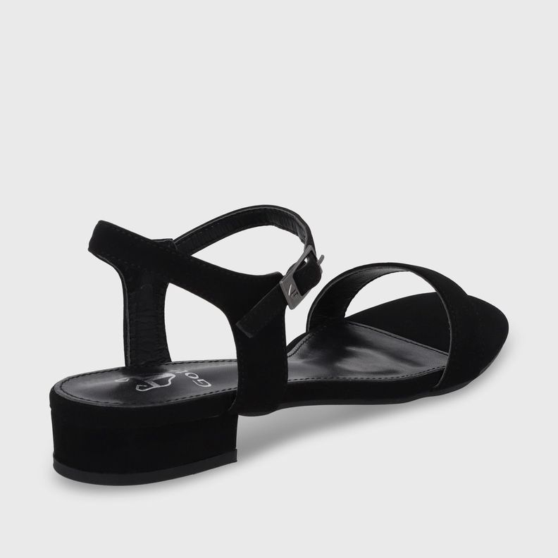Sandalia Plana Negra Mujer 55201 Gotta-4