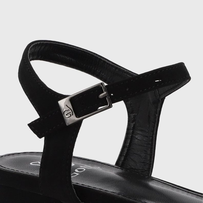Sandalia Plana Negra Mujer 55201 Gotta-5