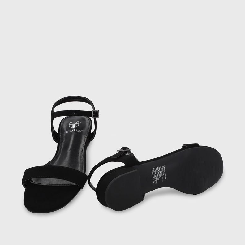 Sandalia Plana Negra Mujer 55201 Gotta-6