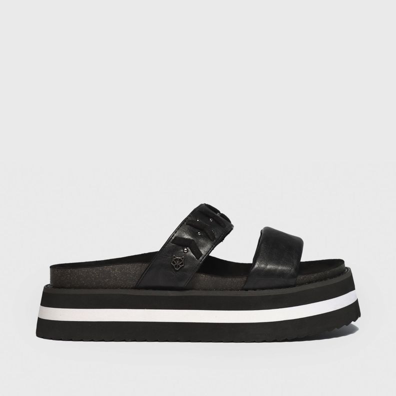 Sandalia Plataforma Negra Mujer 15263 Gotta-0