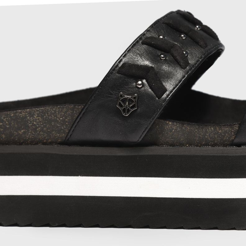 Sandalia Plataforma Negra Mujer 15263 Gotta-5