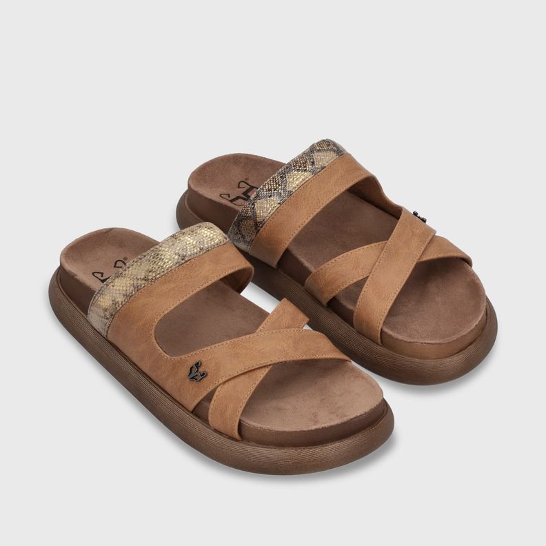 Sandalia Plano Beige Mujer 53700 Gotta-2
