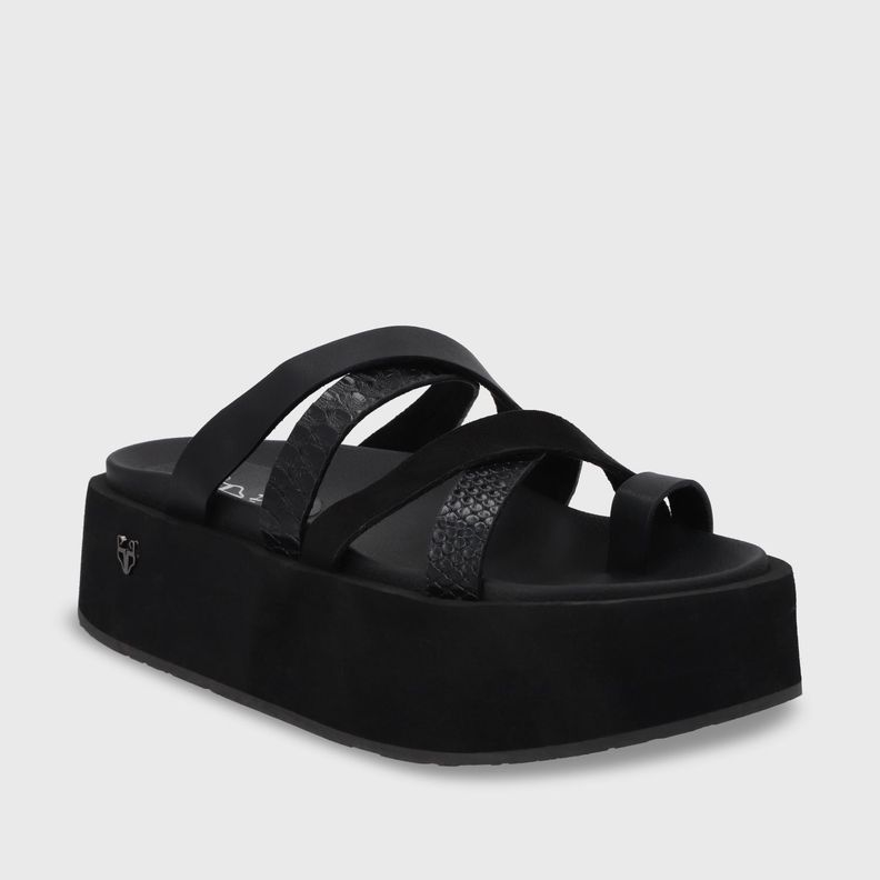 Sandalia Plataforma Negro Mujer 55940 Gotta-1