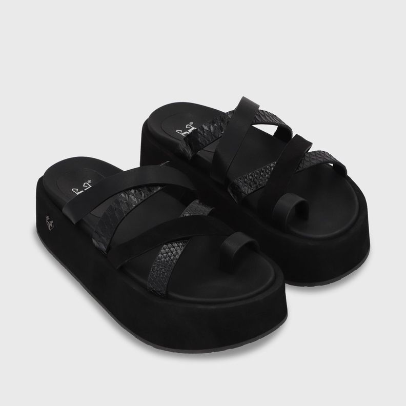 Sandalia Plataforma Negro Mujer 55940 Gotta-2