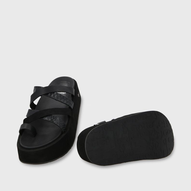Sandalia Plataforma Negro Mujer 55940 Gotta-6