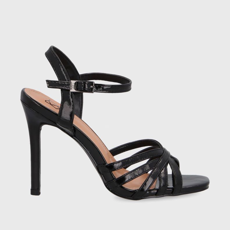 Sandalia Taco Negra Mujer 35141 Gotta-0