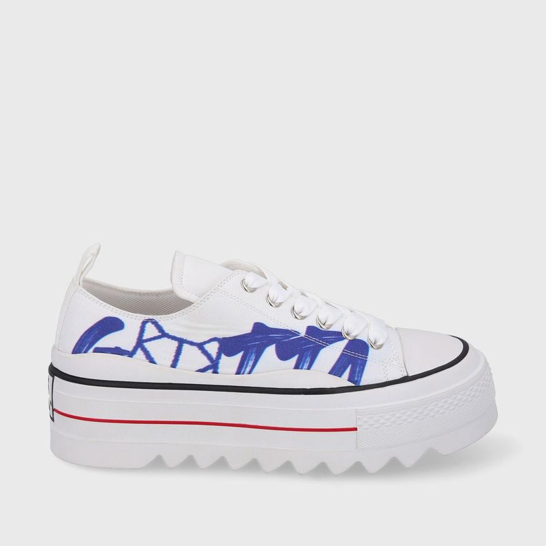 Zapatilla Plataforma Blanca Mujer 33741 Gotta-0