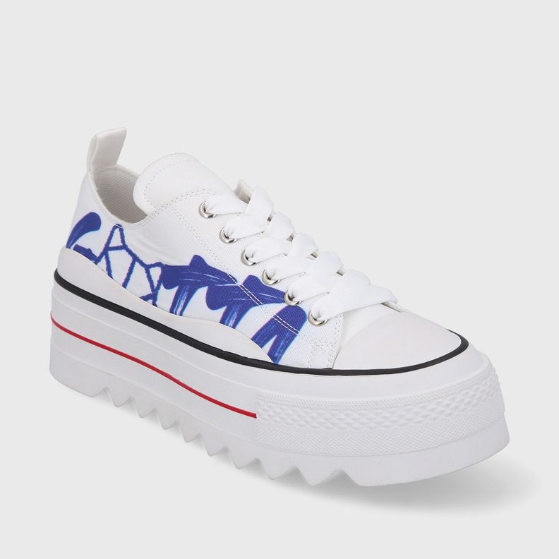 Zapatilla Plataforma Blanca Mujer 33741 Gotta-1