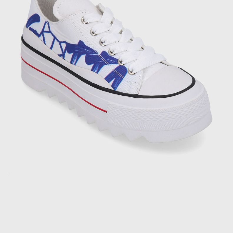 Zapatilla Plataforma Blanca Mujer 33741 Gotta-6