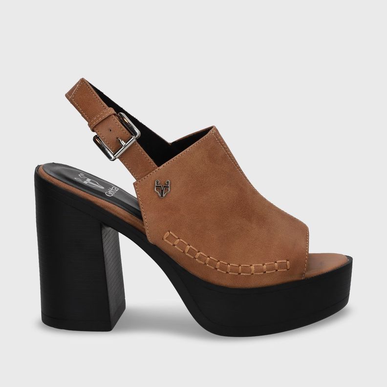 Sandalia Plataforma Beige Mujer 45962 Gotta-0