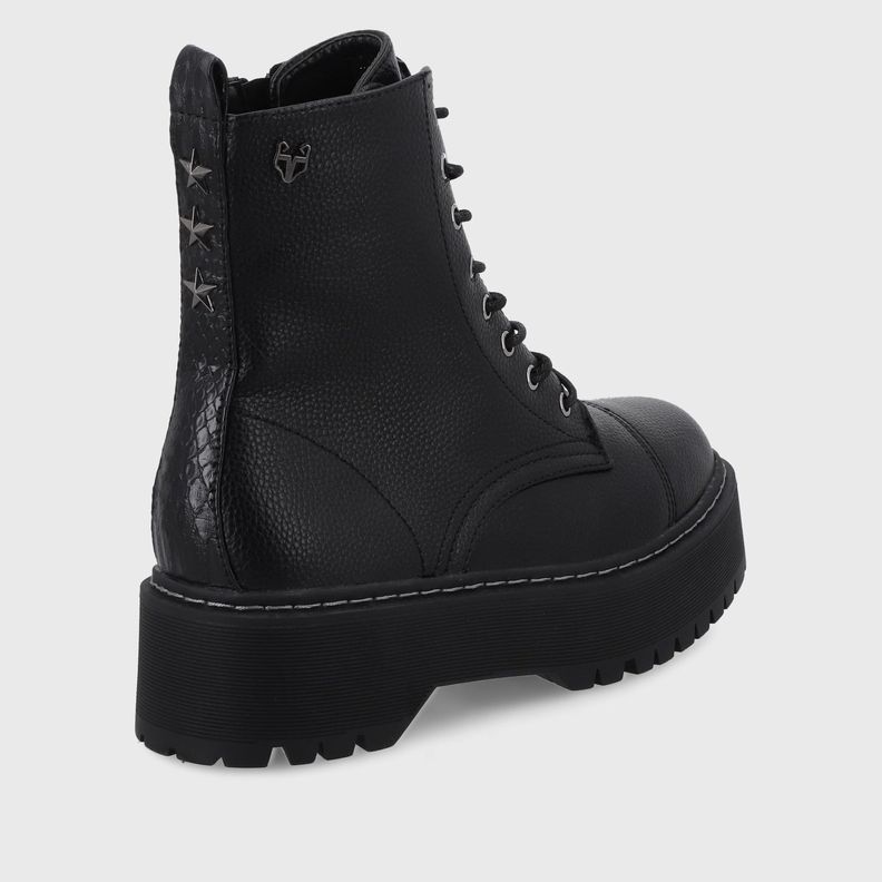 Botín Plataforma Negro Mujer 45762 Gotta-4