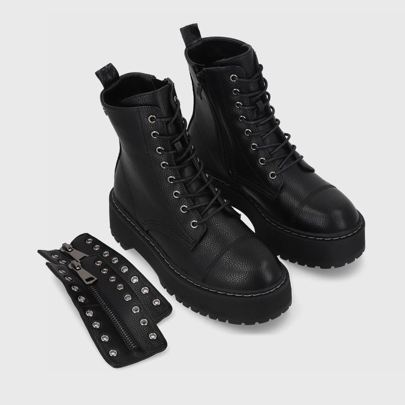 Botín Plataforma Negro Mujer 45762 Gotta-8