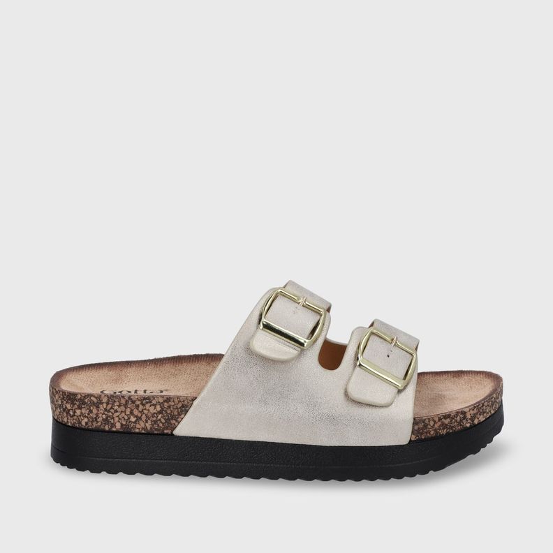 Sandalia Plana Dorada Mujer 12062 Gotta-0
