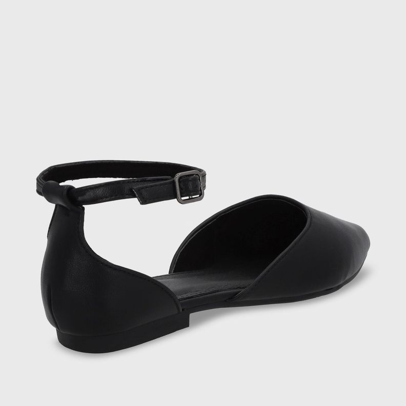 Ballerina Plano Negro Mujer 54010 Gotta-3