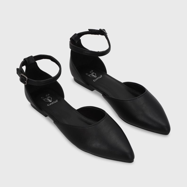 Ballerina Plano Negro Mujer 54010 Gotta-4
