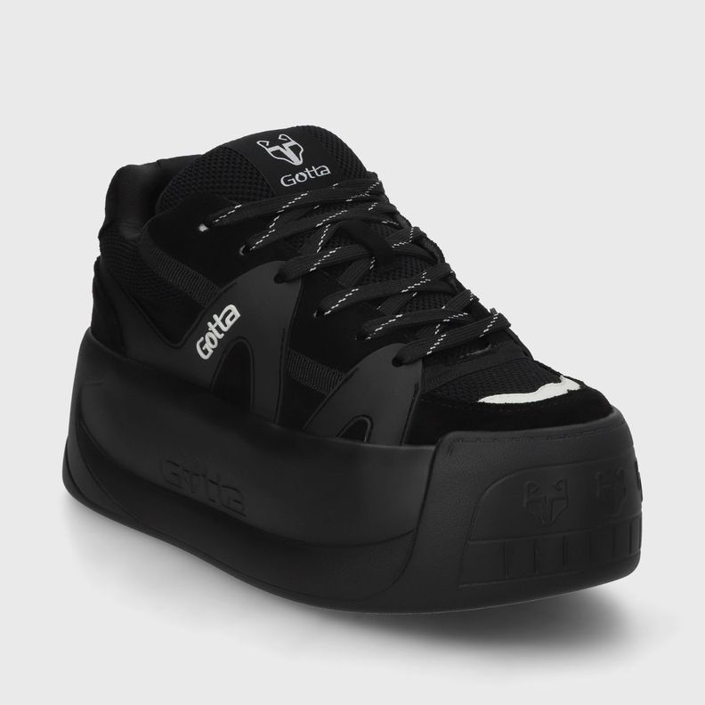 Zapatilla Negra Mujer C7324 Gotta-1