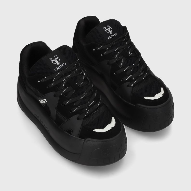 Zapatilla Negra Mujer C7324 Gotta-2
