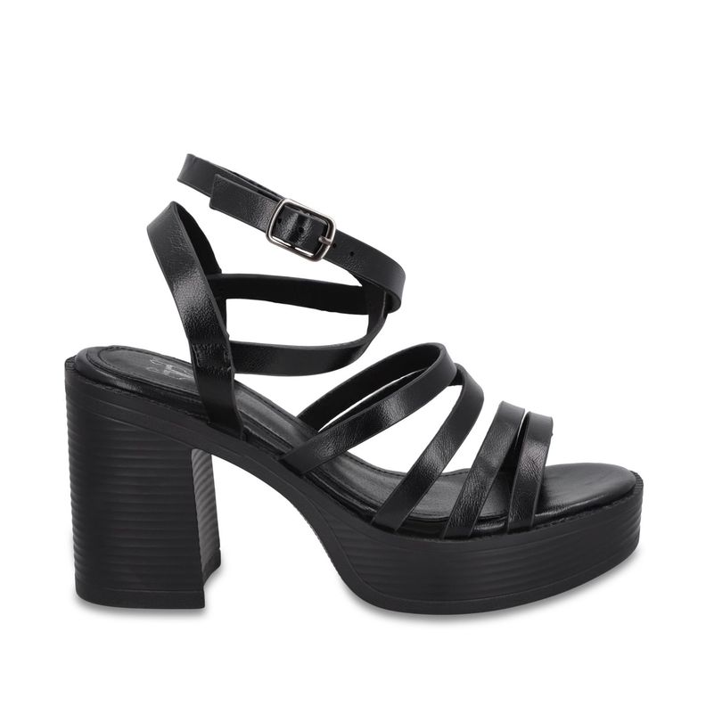 Sandalia Taco Negra Mujer 65921 Gotta Negro 35