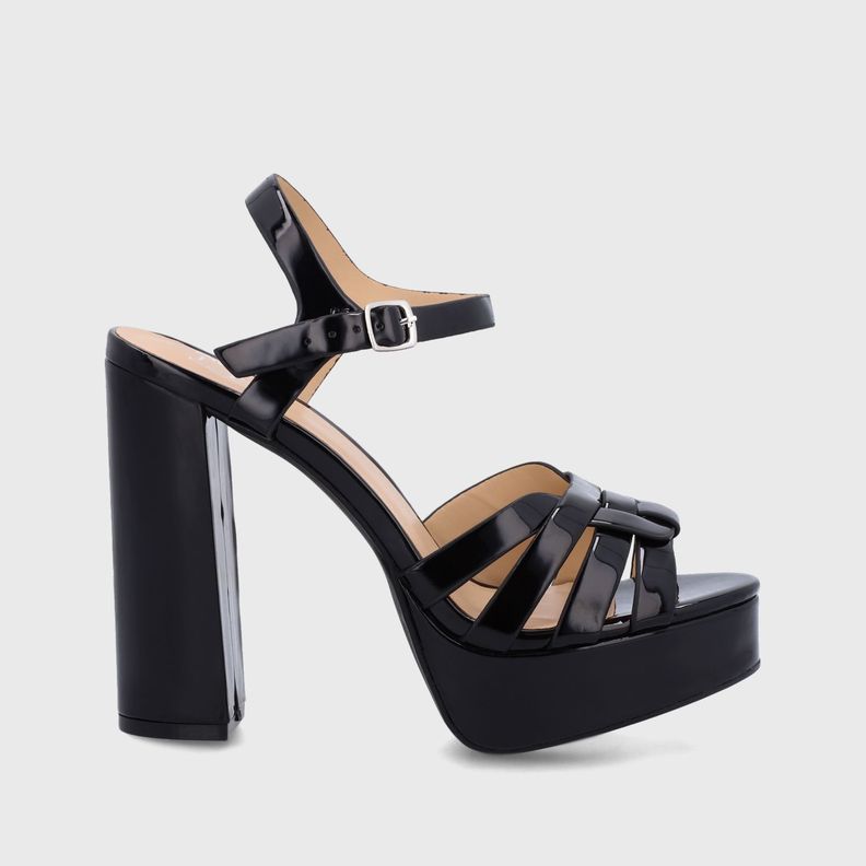 Sandalia Plataforma Negra Mujer 36101 Gotta-0
