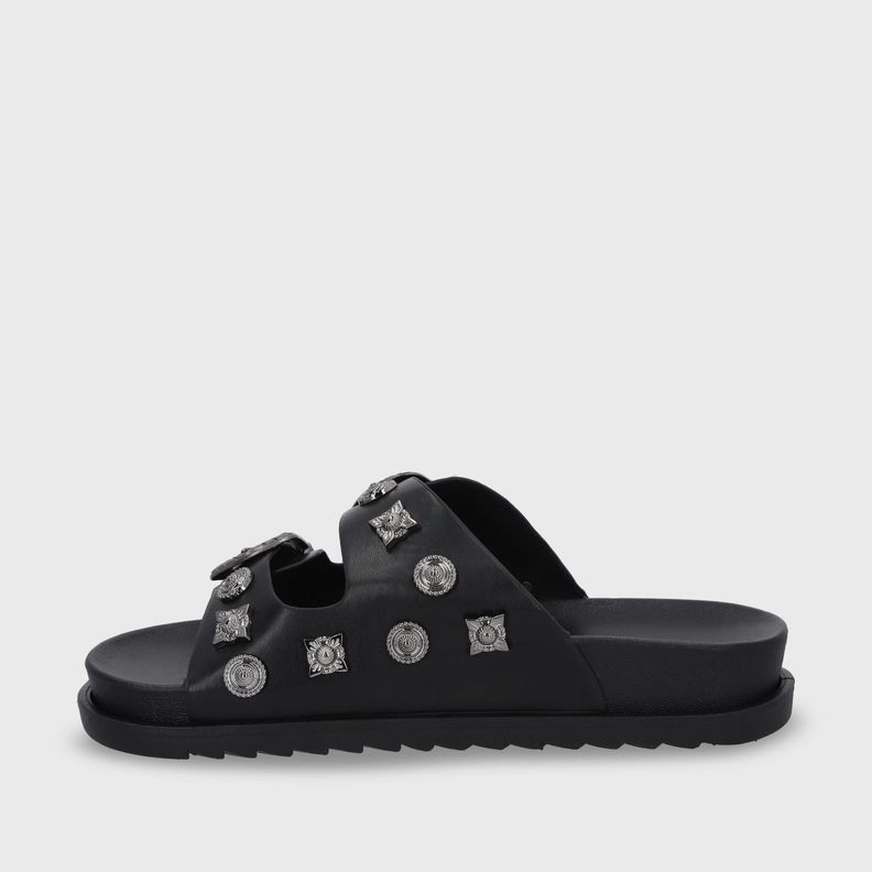 Sandalia Plana Negra Mujer 52050 Gotta-3