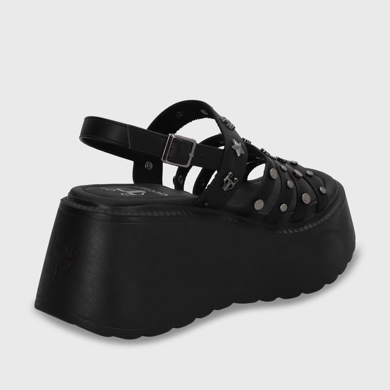Sandalia Plataforma Negro Mujer 53723 Gotta-3