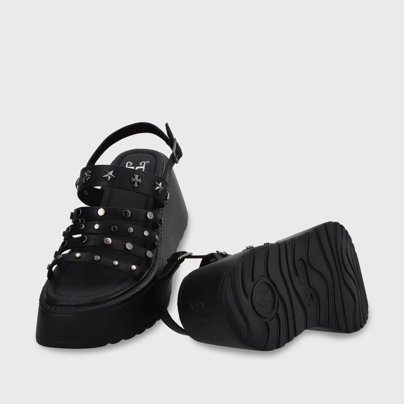 Sandalia Plataforma Negro Mujer 53723 Gotta-6